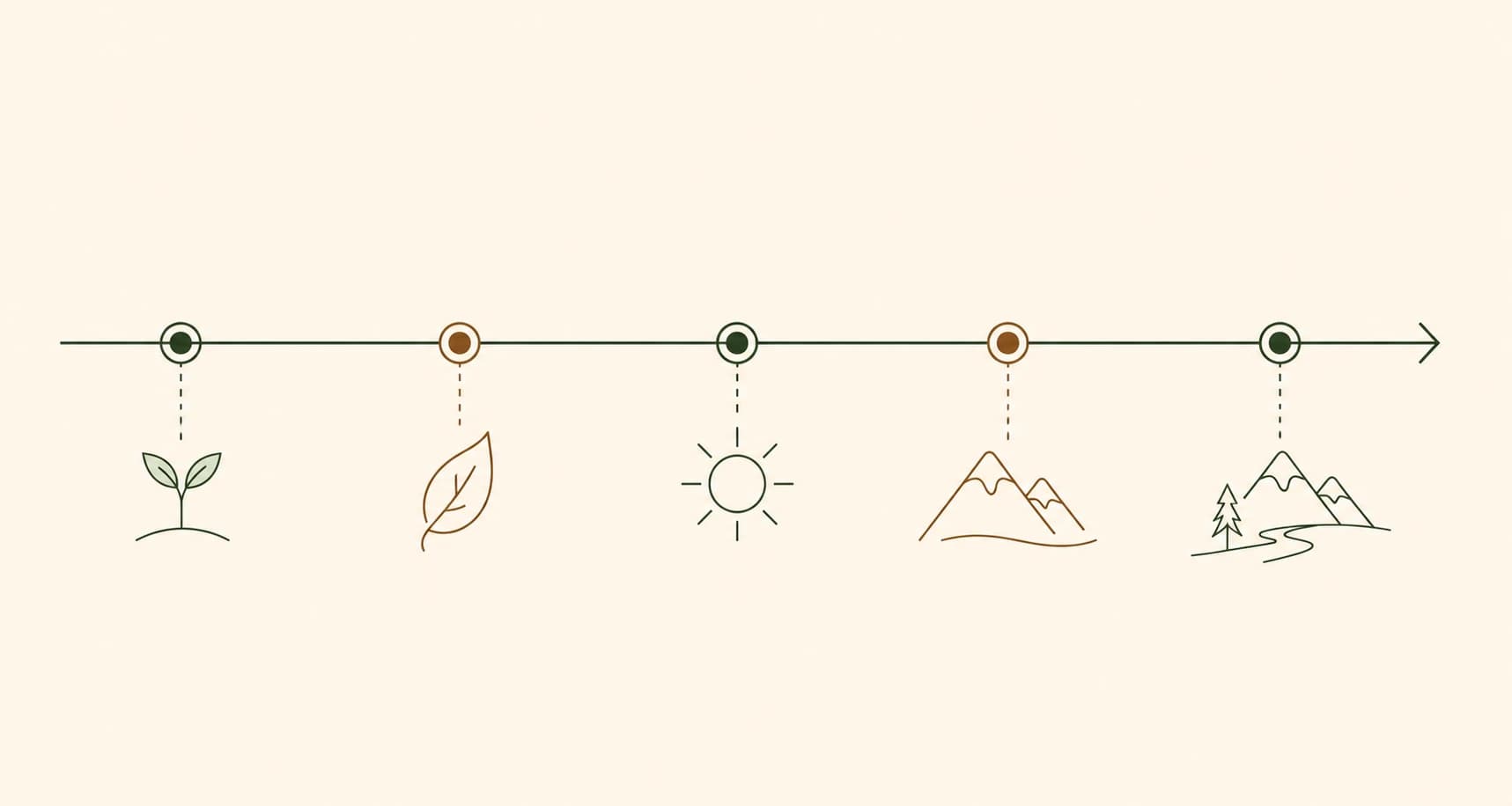Simple timeline illustration showing recommended cholesterol testing checkpoints across different life stages